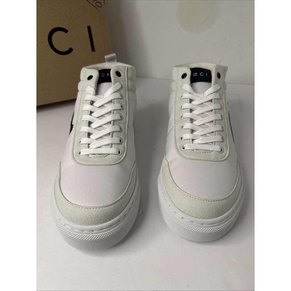 Loci Women's White Ten Logo High-Top Lace-Up Sneaker Shoes EU Size 37 US Sz 6.5 - Picture 3 of 10